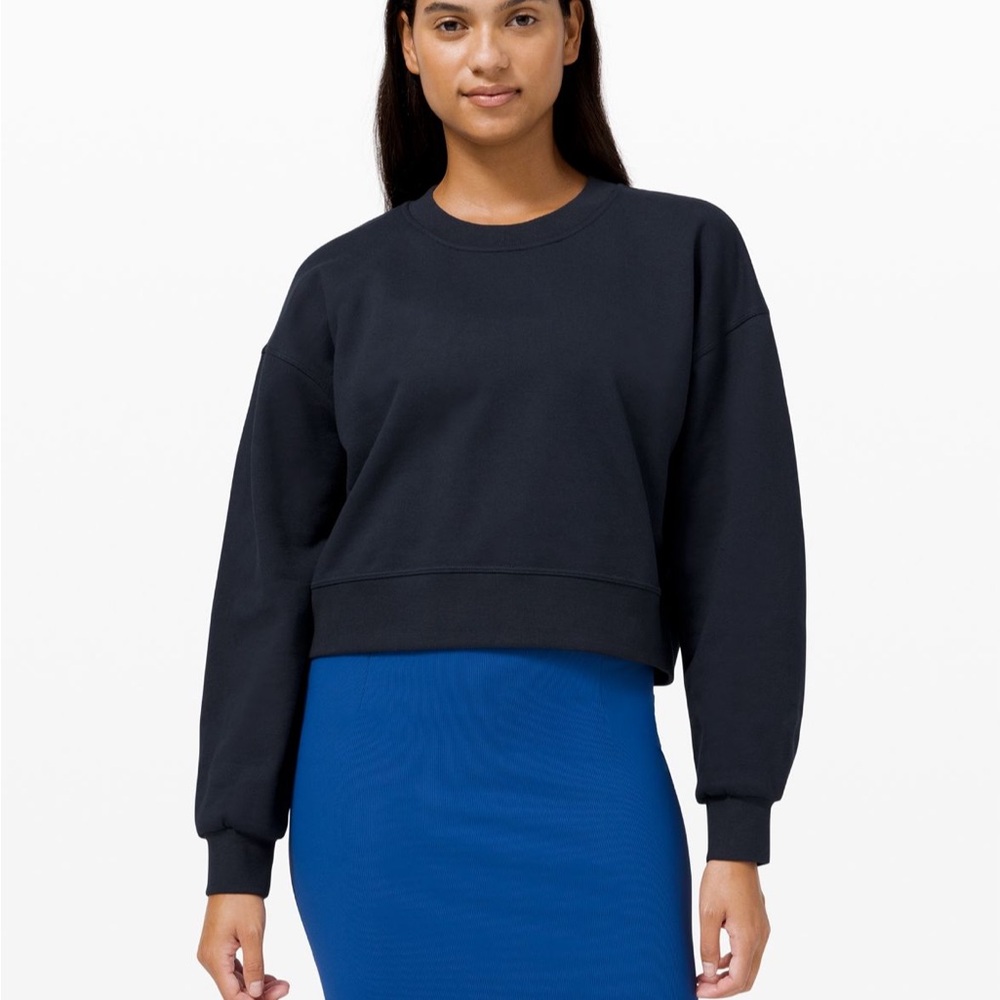 Lululemon Perfectly Oversized Cropped Crew French Terry